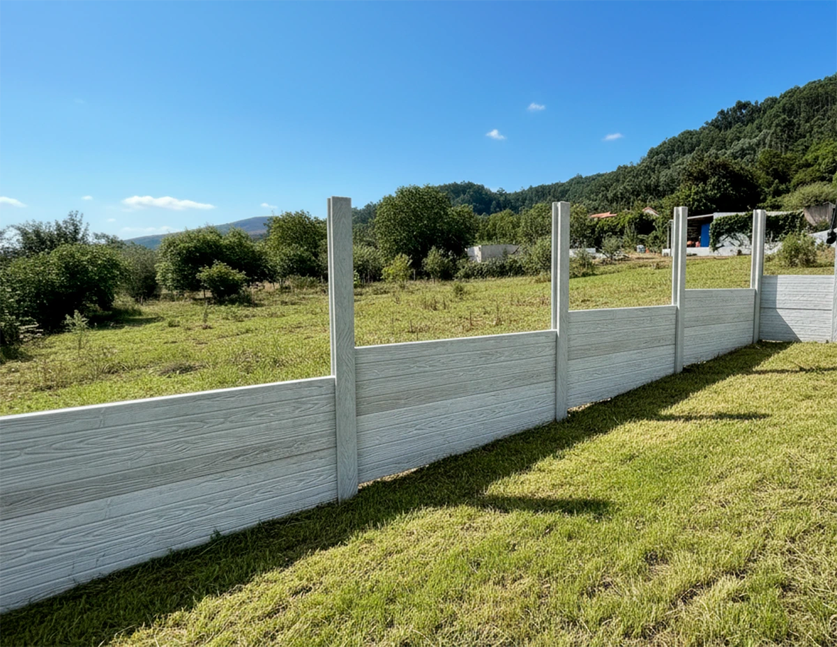 Muros e vedações prefabricados de betão em Lousã, Coimbra — murosprefabricados.pt