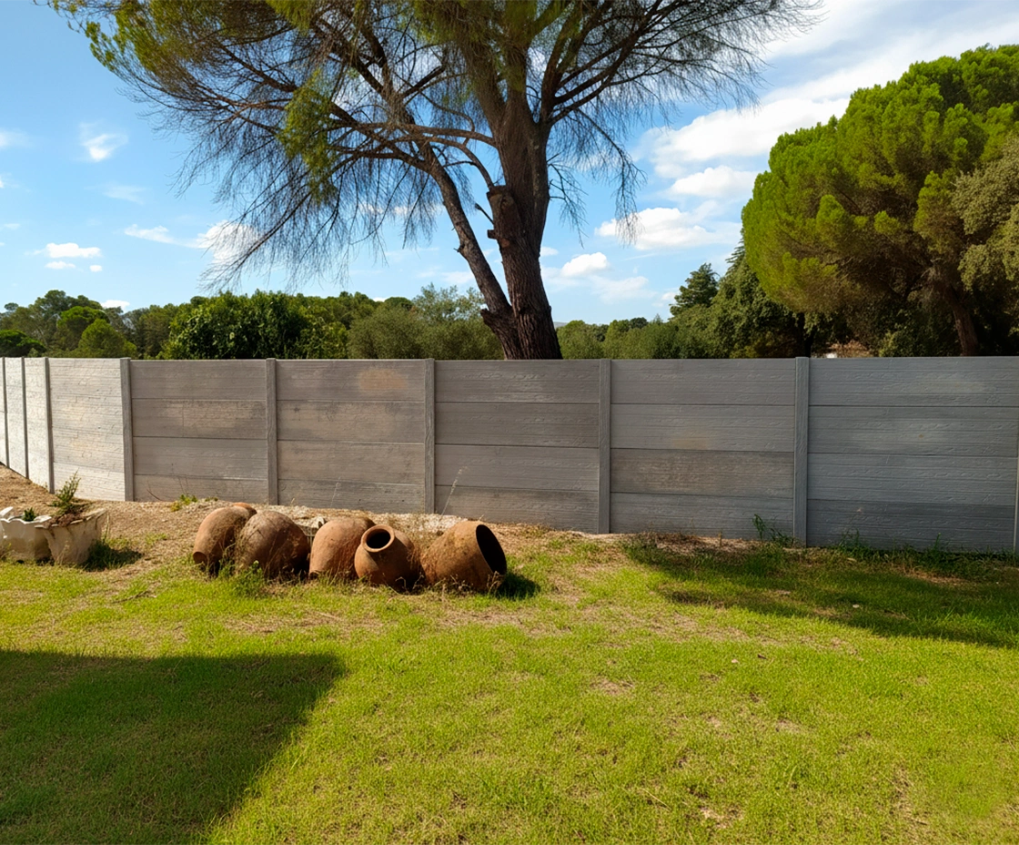 Muros e vedações prefabricados de betão em Torres Novas — murosprefabricados.pt